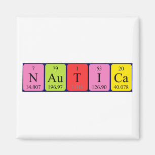 Nautica periodieke lijstnaam magnet