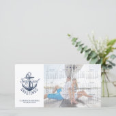 Nautical 2021 Calendar ZEEEN AND GREETINGS Feestdagenkaart (Staand voorkant)