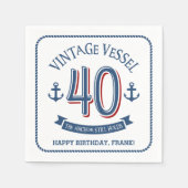 Nautical 40th Birthday Servetten (Voorkant)