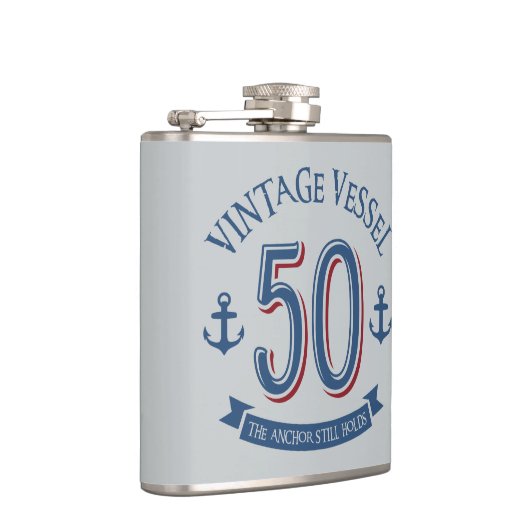 Nautical 50th Birthday Heupfles (Rechts)