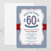 Nautical 60th Birthday Kaart (Voorkant / Achterkant)