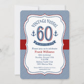 Nautical 60th Birthday Kaart (Voorkant)