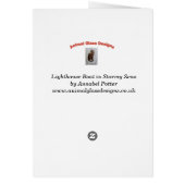 Nautical Abstract Lighthouse Boat Birthday (Achterkant)