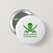 Nautical Acquisition & Redistribution Specialist G Ronde Button 5,7 Cm (Voorkant /achterkant)