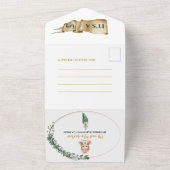 Nautical Adventure Baby shower All In One Uitnodiging (Buitenkant)