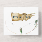 Nautical Adventure Baby shower All In One Uitnodiging (Achterkant)