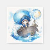 Nautical Adventure Boy Baby shower Servet (Voorkant)