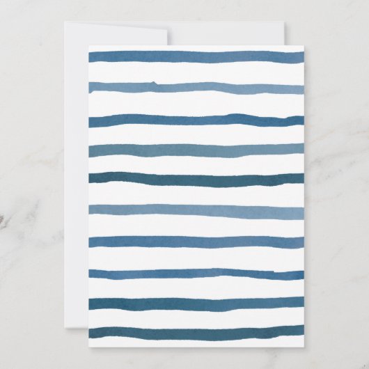 Nautical Adventure Ocean Baby shower for Boy Kaart (Achterkant)