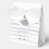 Nautical Adventure White Baby shower Bedankdoosjes (Voorkant)