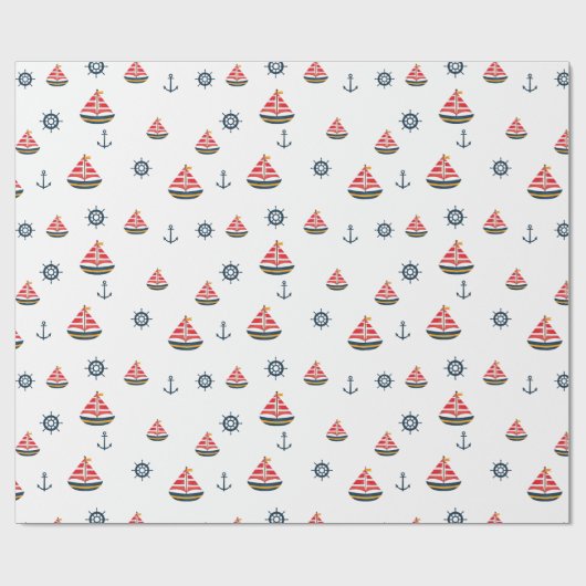 Nautical Adventure Wrapping Paper Cadeaupapier (Vlak)