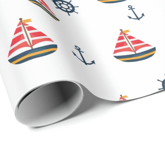 Nautical Adventure Wrapping Paper Cadeaupapier (Rol Hoek)