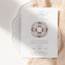 Nautical Ahoy Baby shower Boy' Invitation