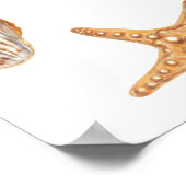 Nautical Ahoy Baby shower Welkomstbord Poster (Hoek)