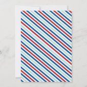 Nautical Ahoy Boy Baby shower Kaart (Achterkant)