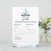 Nautical Ahoy Het is een Baby Predictions Advice (Staand voorkant)