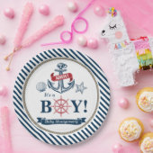 Nautical Ahoy Het is een Baby shower Bord (Feest)