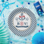 Nautical Ahoy Het is een Baby shower Bord (Feest)