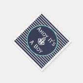 Nautical Ahoy Het is een Baby shower Napkins Servet (Hoek)