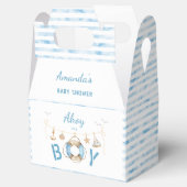 Nautical Ahoy Het is een Boy Baby shower Bedankdoosjes (Geopend)