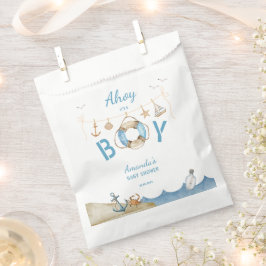 Nautical Ahoy Het is een Boy Baby shower Bedankzakje