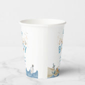 Nautical Ahoy Het is een Boy Baby shower Papieren Bekers (Rechts)
