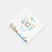 Nautical Ahoy Het is een Boy Baby shower Servet (Hoek)