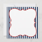 Nautical Ahoy Het is een Jongen Baby shower Uitnod Kaart (Achterkant)