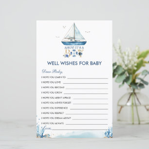 Nautical Ahoy Het is een jongen die goed op Baby w