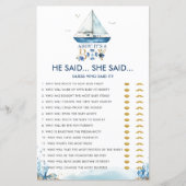 Nautical Ahoy Het is een jongen die hij zei dat ze (Voorkant)