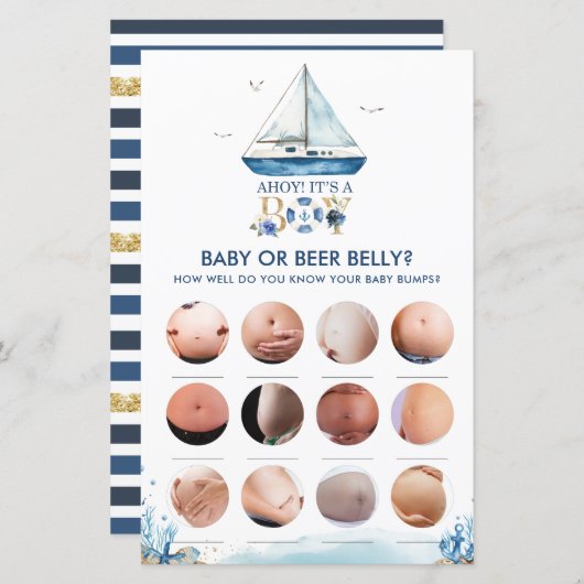 Nautical Ahoy Het is een jongen die in je telefoon (Voorkant / Achterkant)