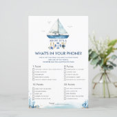 Nautical Ahoy Het is een jongen die in je telefoon (Staand voorkant)