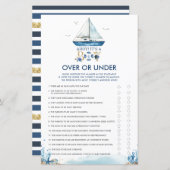 Nautical Ahoy Het is een jongen over of onder Baby (Voorkant / Achterkant)