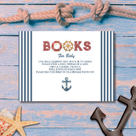 Nautical Ahoy zijn Baby boeken voor Baby Informatiekaartje