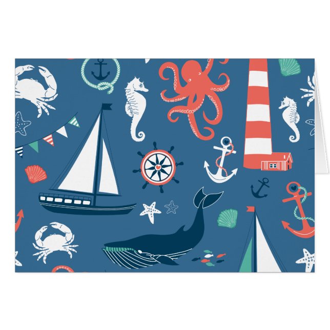 Nautical All Occasion Card (Voorkant Horizontaal)