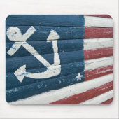 Nautical American Flag Muismat (Voorkant)