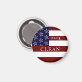 Nautical American Flag Red White Blue Dishwasmachi Magneet (Voorkant / Achterkant)