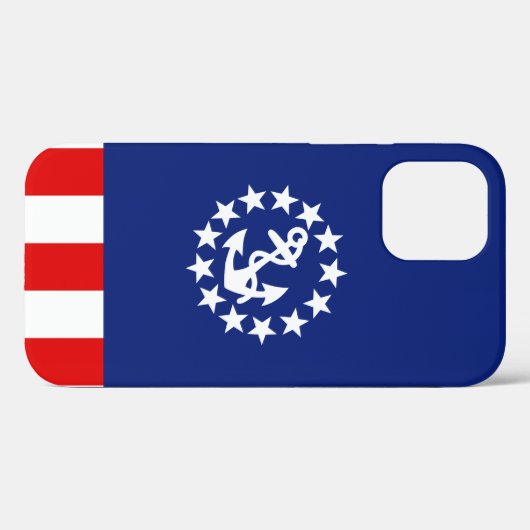 Nautical American Yacht Flag Anchor Case-Mate iPhone Case (Achterkant (horizontaal))