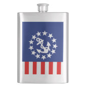 Nautical American Yacht Flag Decor Heupfles (Voorkant)