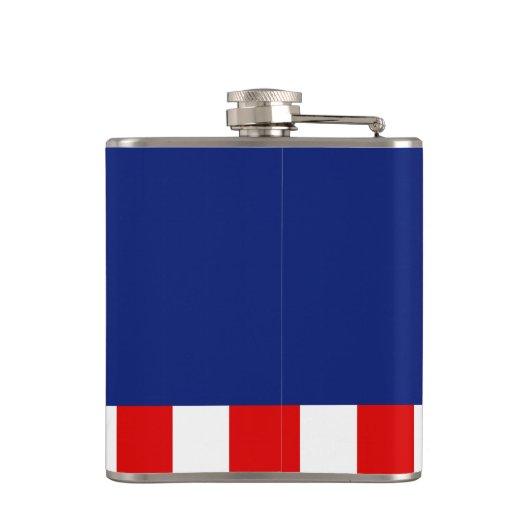 Nautical American Yacht Flag Decor Heupfles (Achterkant)