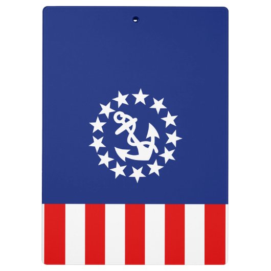 Nautical American Yacht Flag Decor Klembord (Achterkant)