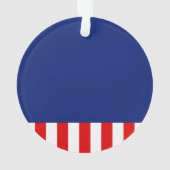 Nautical American Yacht Flag Decor Ornament (achterkant)