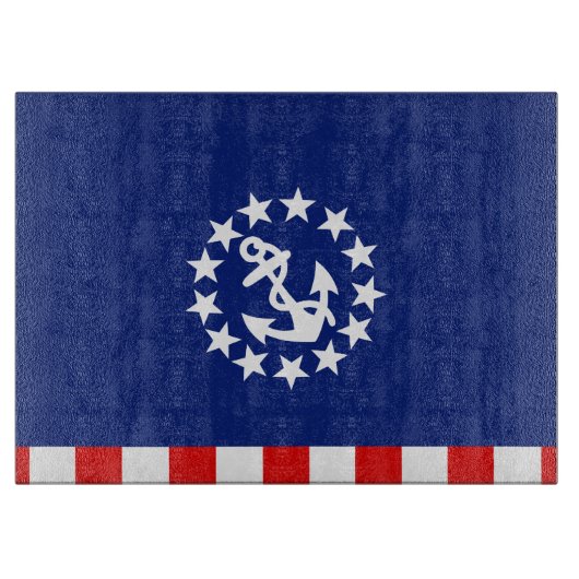 Nautical American Yacht Flag Decor Snijplank (Voorkant)