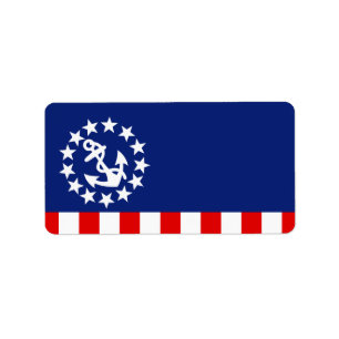 Nautical American Yacht Flag is bij de Marina Etiket