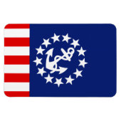 Nautical American Yacht Flag is bij de Marina Magneet (Horizontaal)