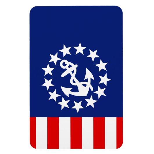 Nautical American Yacht Flag is bij de Marina Magneet (Verticaal)