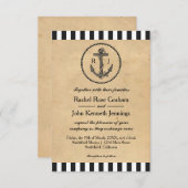  Nautical Anchor - 3x5 Weddenschap Kaart (Voorkant / Achterkant)