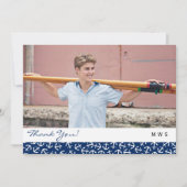 Nautical Anchor Afstuderen Class of 2016 Hartelijk Bedankkaart (Voorkant)