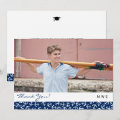 Nautical Anchor Afstuderen Class of 2016 Hartelijk Bedankkaart (Voorkant / Achterkant)