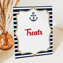Nautical Anchor Ahoy Treepartijteken