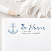Nautical Anchor and Fish Return Address Labels (Insitu)